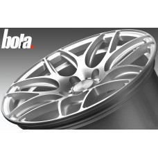 BOLA B8R 18x8.5 MATT SILVER POLISHED FACE